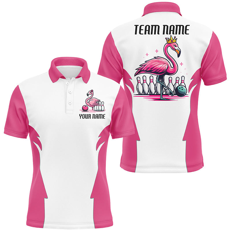 Pinke Flamingo individuelle Bowlingturnier-Teamhemden für Herren und Damen, Bowlingteamtrikots IPHW6681
