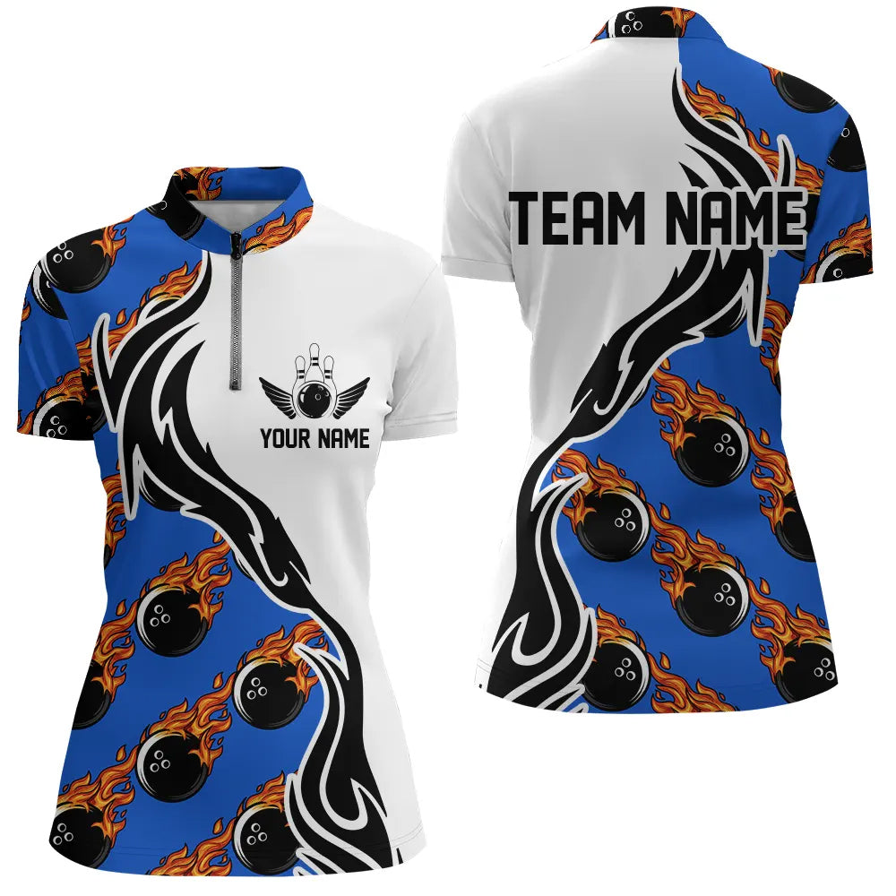 Individuelle Bowlinghemden für Damen, personalisierte Bowlingteam-Trikots, Bowlingmuster IPHW4962