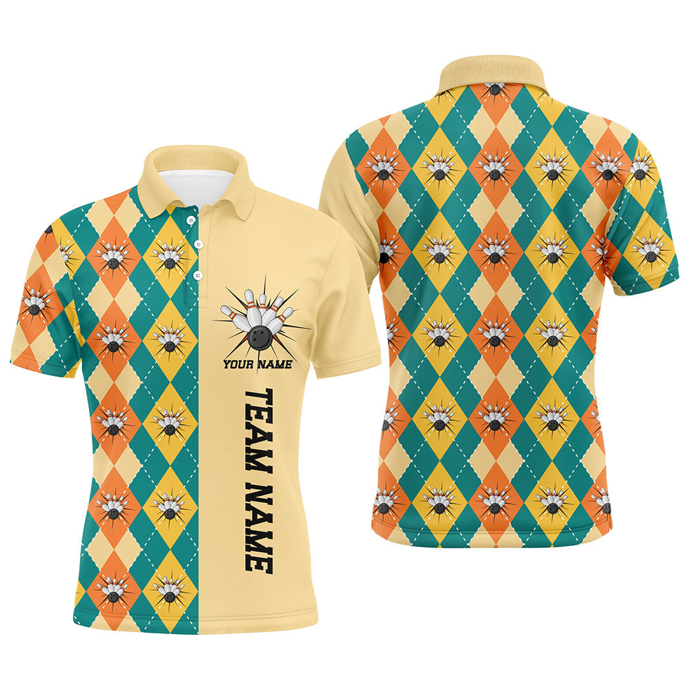 Personalisierte Vintage-Bowlinghemden für Herren, Herbst-Bowlingteam-Trikot, Weihnachts-Bowlinggeschenke IPHW5483