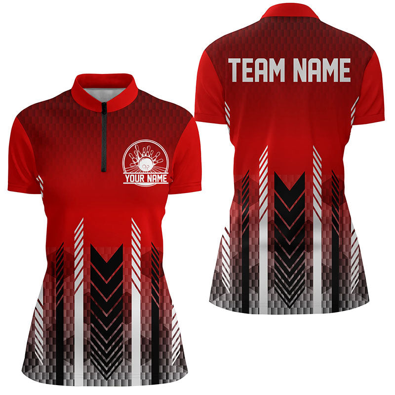 Individuelle Bowlingtrikots mit Namen für Damen, personalisierte Bowlingteam-Hemden IPHW4969