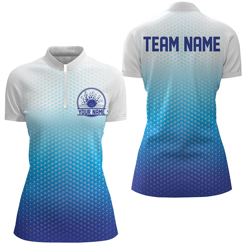 Individuelle Bowlingtrikots mit Namen für Damen, personalisierte Bowlingteam-Hemden IPHW4970