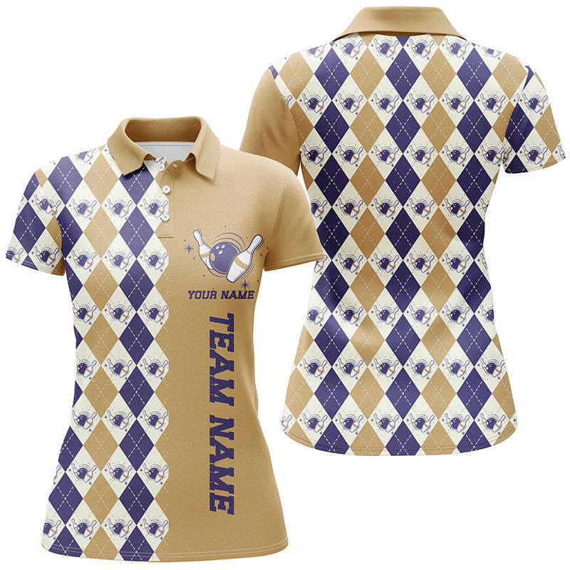 Personalisierte Vintage-Bowlinghemden für Damen, Herbst-Bowlingteam-Trikot, Weihnachts-Bowlinggeschenke IPHW5482