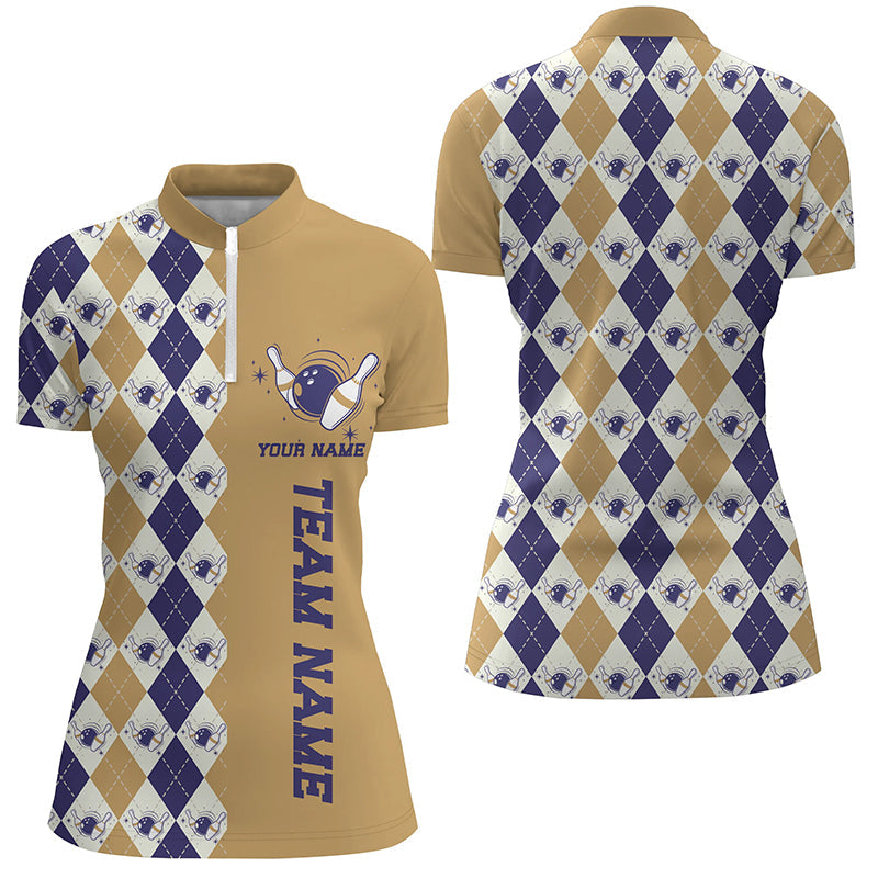 Personalisierte Vintage-Bowlinghemden für Damen, Herbst-Bowlingteam-Trikot, Weihnachts-Bowlinggeschenke IPHW5482