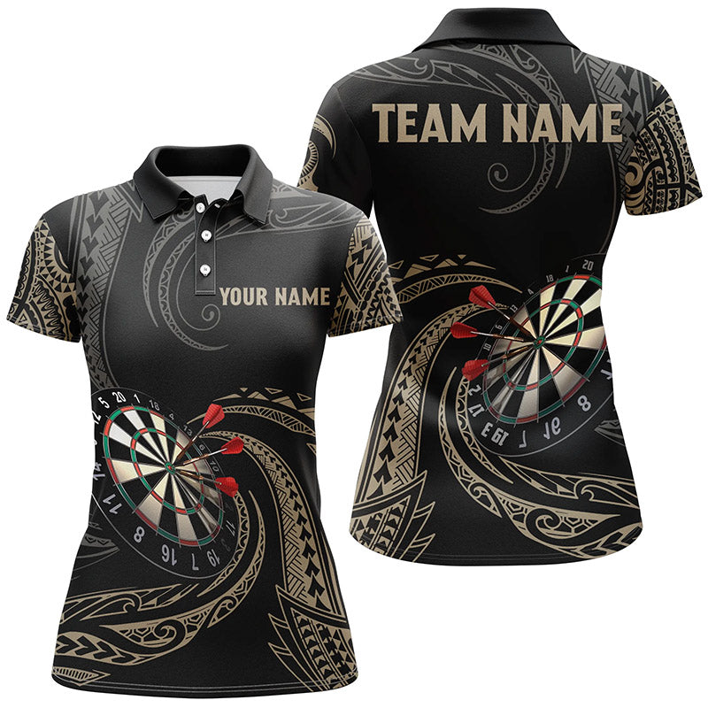 Personalisierte Roll Tribal Darts Polo Shirts – Individuelle Dart Shirts für Damen, Dart Trikots LDT0825