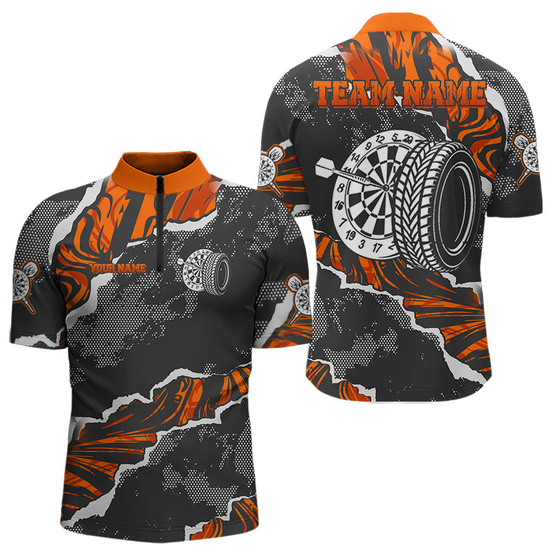 Räder-Dartboard mit Farbspritzern Personalisierte Dartshirts für Herren, Teamtrikots NYN0083