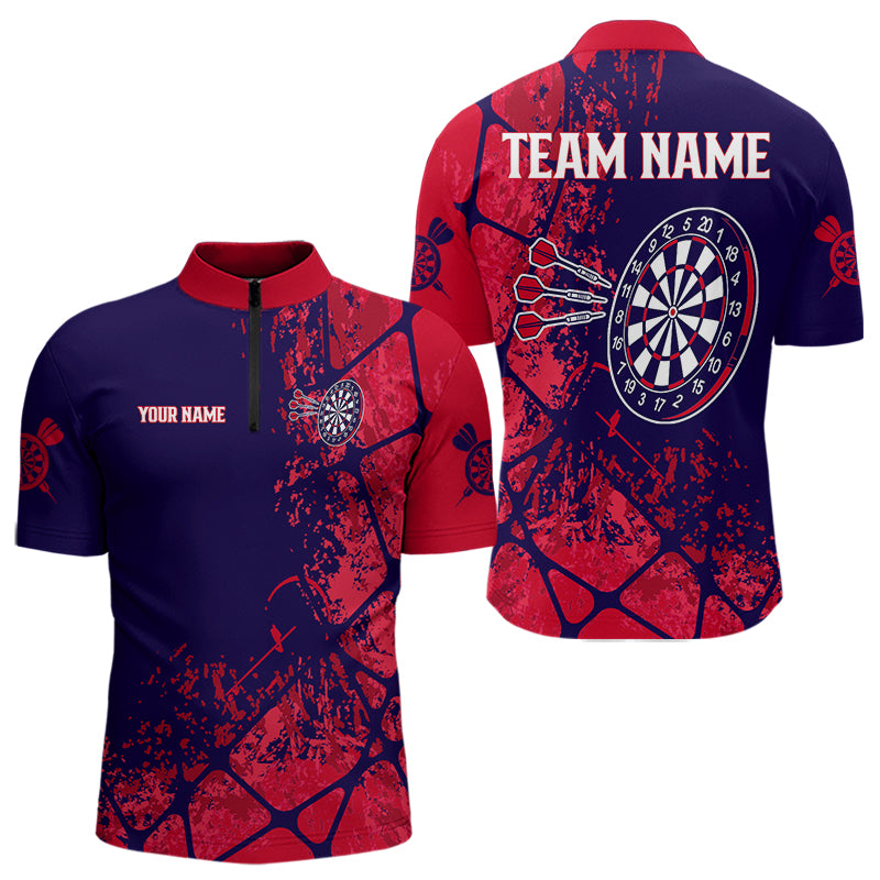 Mehrfarbige Dartboards mit Wunschname Personalisiertes Dartshirt für Herren, Teamtrikots NYN0098