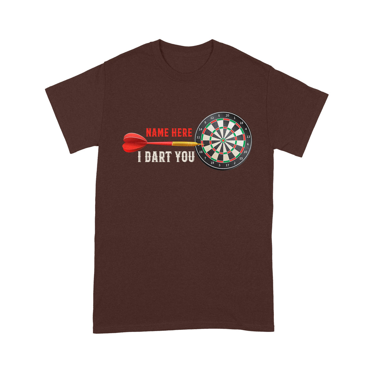 Unisex Dart Shirt mit „I Dart You“-Motiv und eigenem Namen TDM3900 - 4