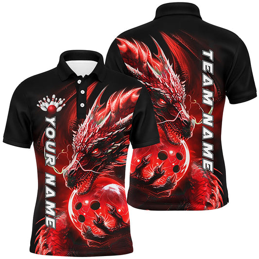 Individuelle unisex Drachen-Bowlinghemden, mehrfarbige Drachen-Bowlingtrikots für Bowlingteam IPHW5859