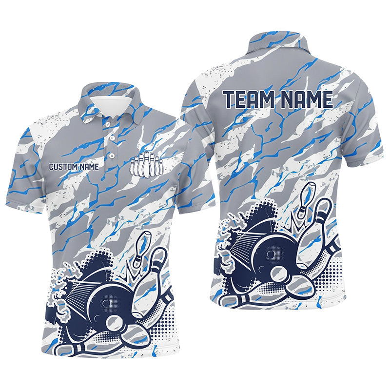 Personalisierte Bowlingteam-Trikots mit Name und Teamname, Bowling-Polohemd für Damen und Herren IPHW5344
