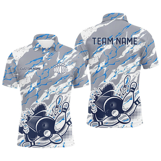 Personalisierte Bowlingteam-Trikots mit Name und Teamname, Bowling-Polohemd für Damen und Herren IPHW5344