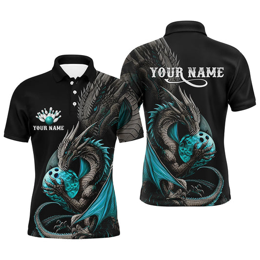 Mehrfarbige Drachen-Bowlinghemden für Herren, Damen und Kinder mit personalisiertem Namen und Teamnamen IPHW5875