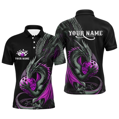 Mehrfarbige Drachen-Bowlinghemden für Herren, Damen und Kinder mit personalisiertem Namen und Teamnamen IPHW5875