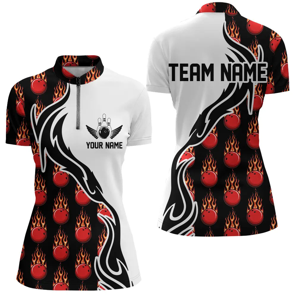Individuelle Bowlinghemden für Damen, personalisierte Bowlingteam-Trikots, Bowlingmuster IPHW4959