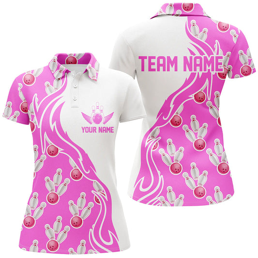 Individuelle Bowlinghemden für Damen, personalisierte Bowlingteam-Trikots, Bowlingmuster IPHW4963