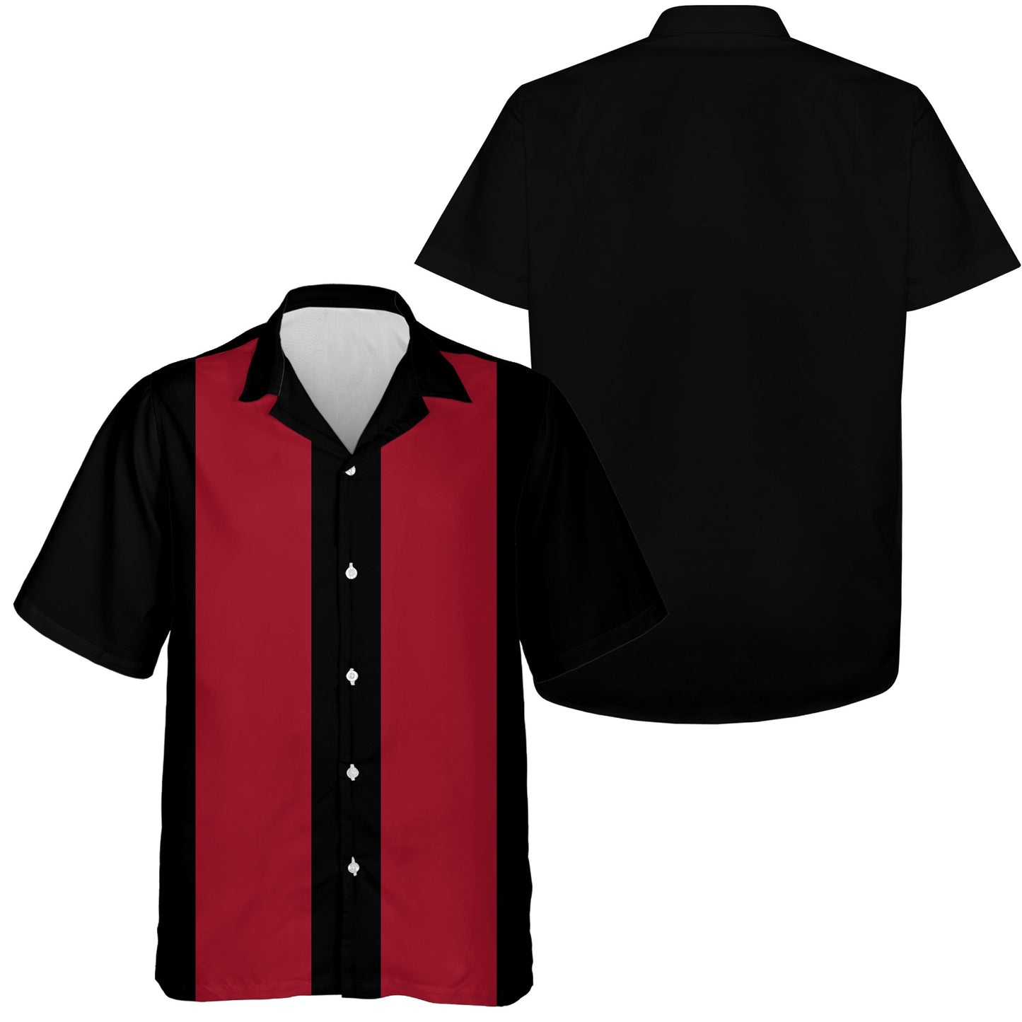 Retro-Bowling-Hemden für Herren und Damen, Kurzarm-Button-Down Vintage-Bowling-Hemd IPHW3827