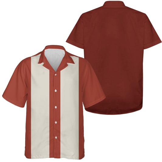 Herren Retro-Bowling-Hemden, Damen Kurzarm-Bowling-Hemden, Vintage-Stil-Hemd für Bowler IPHW3832