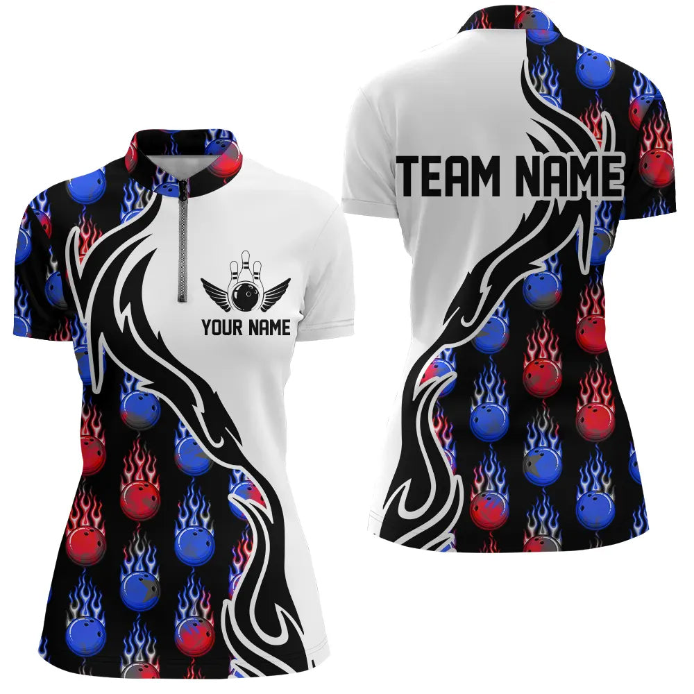 Individuelle Bowlinghemden für Damen, personalisierte Bowlingteam-Trikots IPHW4979