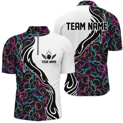Individuelle Namens-Bowlingteam-Hemden für Herren und Damen, Bowlingmuster-Bowlingliga-Trikots IPHW5486