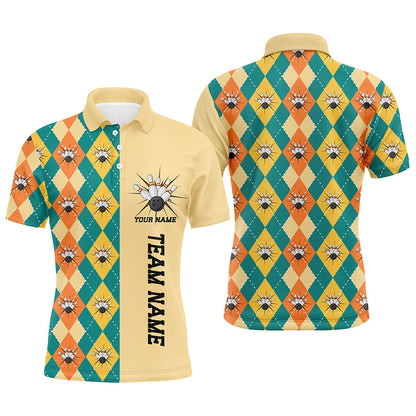 Personalisierte Vintage-Bowlinghemden für Herren, Herbst-Bowlingteam-Trikot, Weihnachts-Bowlinggeschenke IPHW5483