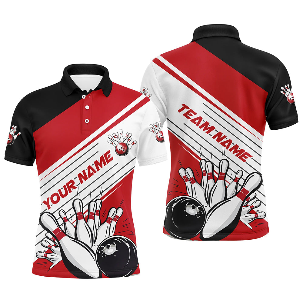 Individuelle Bowlingteam-Namens-Hemden für Bowler, mehrfarbige Bowlingtrikots für Herren und Damen IPHW5854