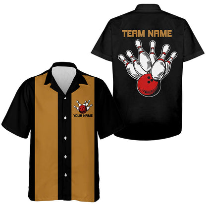 Individuelle Retro-Bowlinghemden für Herren und Damen, Bowlingteam-Uniform im Vintage-Stil IPHW6767