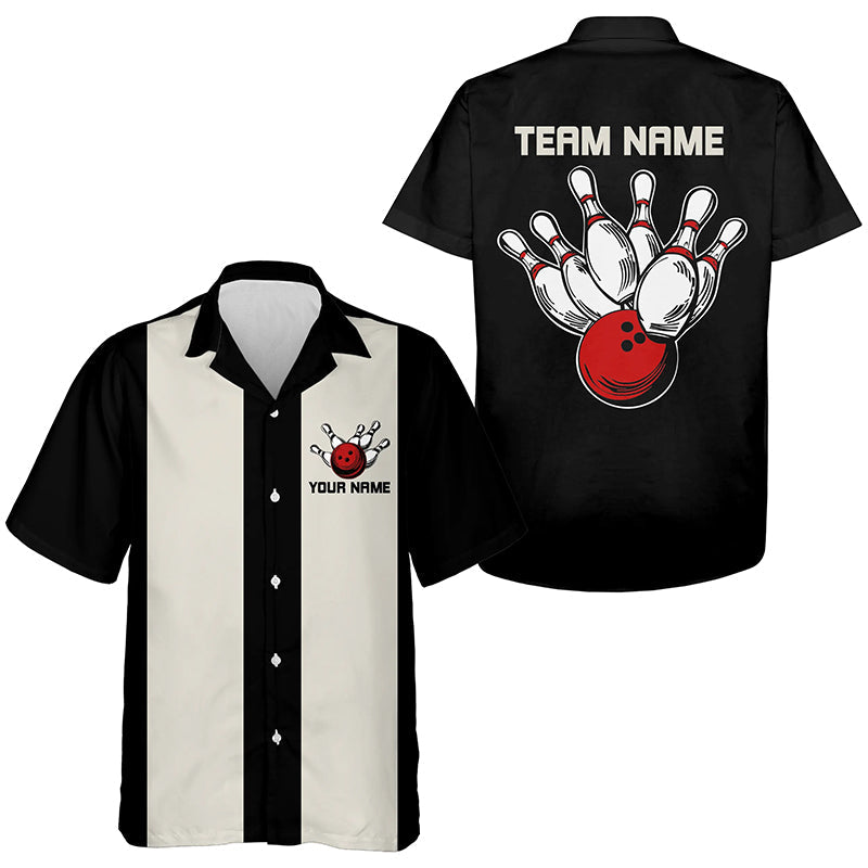 Individuelle Retro-Bowlinghemden für Herren und Damen, Bowlingteam-Uniform im Vintage-Stil IPHW6767