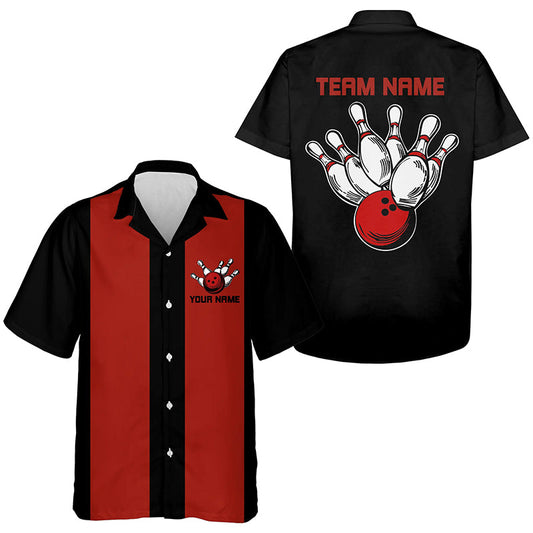 Individuelle Retro-Bowlinghemden für Herren und Damen, Bowlingteam-Uniform im Vintage-Stil IPHW6767