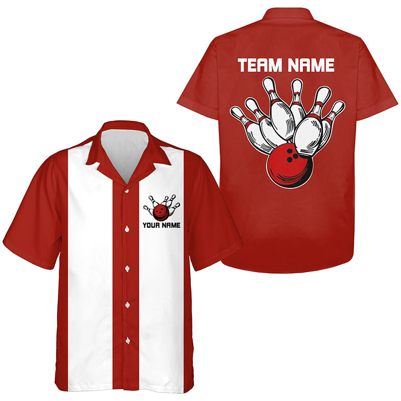 Individuelle Retro-Bowlinghemden für Herren und Damen, Bowlingteam-Uniform im Vintage-Stil IPHW6767