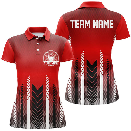 Individuelle Bowlingtrikots mit Namen für Damen, personalisierte Bowlingteam-Hemden IPHW4969