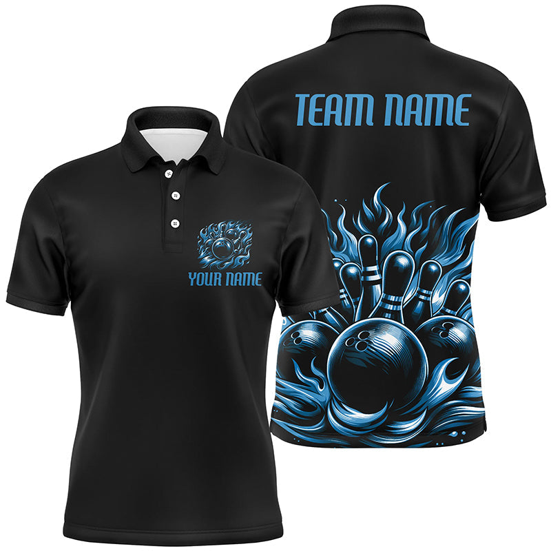 Personalisiertes mehrfarbiges Bowling-Polo, Quarter-Zip-Hemden für Herren, Damen und Kinder, individuelle Bowlingteam-Trikots IPHW5913