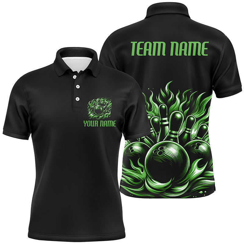 Personalisiertes mehrfarbiges Bowling-Polo, Quarter-Zip-Hemden für Herren, Damen und Kinder, individuelle Bowlingteam-Trikots IPHW5913