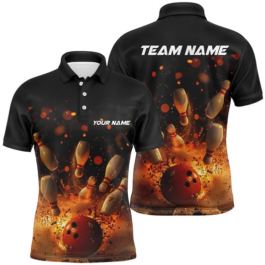 Individuelle Namens-"Strike"-Bowlinghemden für Herren und Damen, unisex Bowlingteam-Hemden für Bowlingturnier IPHW5920