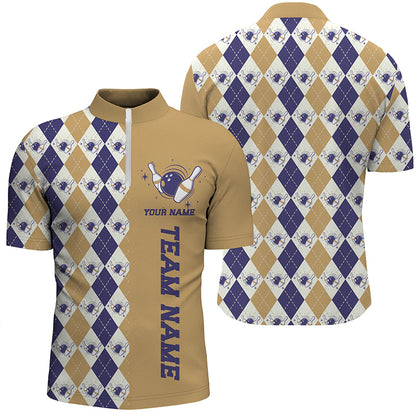 Personalisierte Vintage-Bowlinghemden für Herren, Herbst-Bowlingteam-Trikot, Weihnachts-Bowlinggeschenke IPHW5482