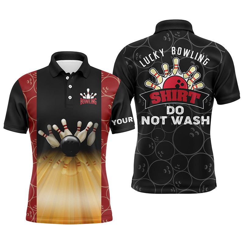 Personalisierte lustige Vintage-Bowling-Poloshirts für Männer, personalisierter Name: lucky bowling shirt do not wash NQS4579