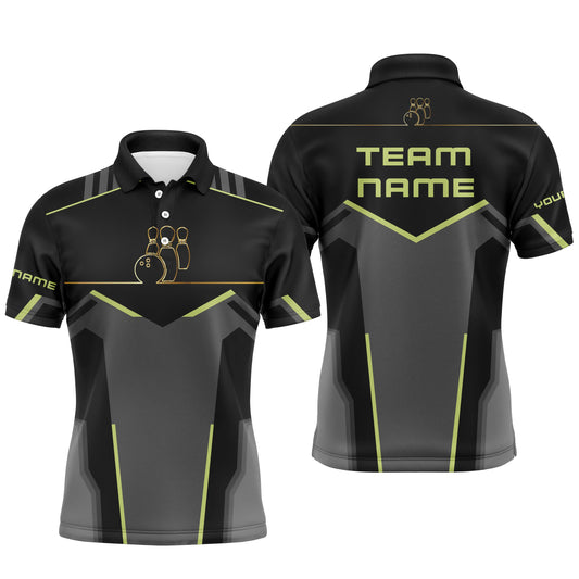 Retro-Bowling-Poloshirts für Männer, personalisierte Bowling-Teamhemden, Bowlingtrikots, Bowling-Geschenke NQS4745