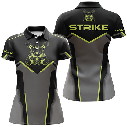 Retro-Bowling-Poloshirts für Damen – Individuelles Bowling-Team-Liga-Trikot, Strike-Bowling-Shirts NQS6245