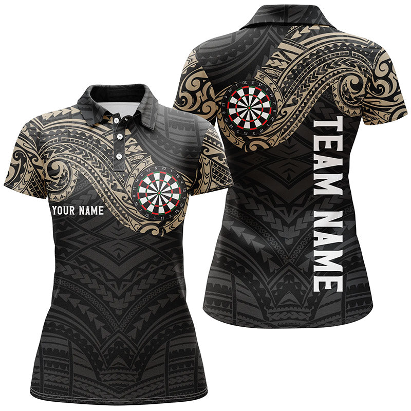 Personalisiertes Tribal Darts Poloshirt – Individuelles Darts Shirt für Frauen Dart Trikots LDT0815