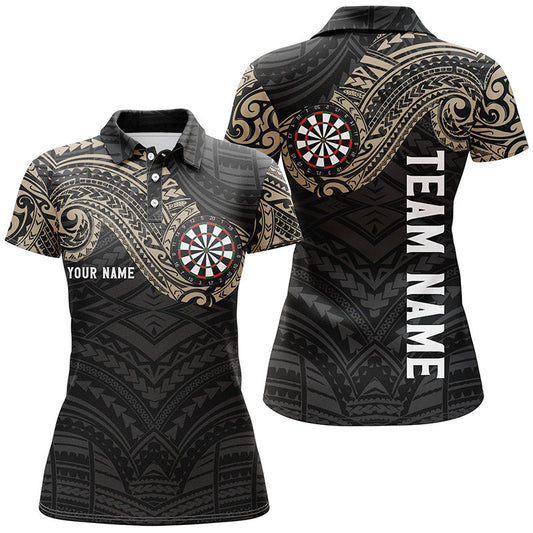 Personalisiertes Tribal Darts Poloshirt – Individuelles Darts Shirt für Frauen Dart Trikots LDT0815