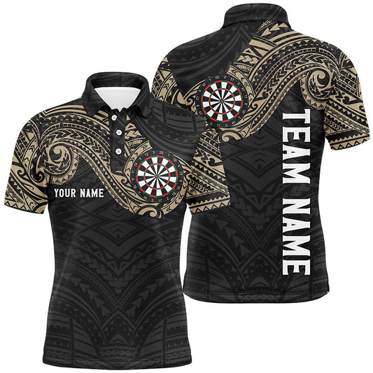 Personalisiertes Tribal Herren Darts Poloshirt – Individuelles Dartshirt für Männer Darttrikots LDT0815