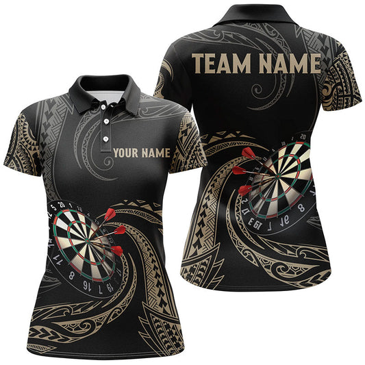 Personalisierte Roll Tribal Darts Polo Shirts – Individuelle Dart Shirts für Damen, Dart Trikots LDT0825