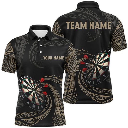 Personalisierte Roll-Tribal Herren Dart-Poloshirts – Individuelle Dartshirts für Männer Darttrikots LDT0825