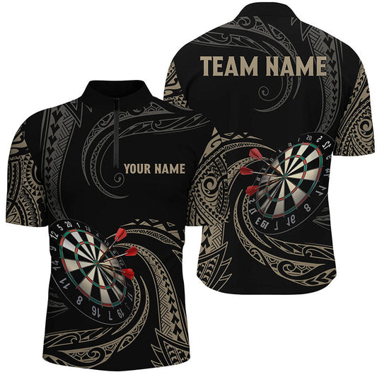 Individuelles Roll Tribal Darts Quarter-Zip Shirt – Individuelle Darts Shirts für Männer Dart Trikots LDT0825
