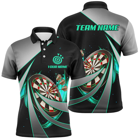 Sportstil Personalisierter Herren Dart Poloshirt – Individuelle Dartshirts für Männer Darttrikots LDT1355
