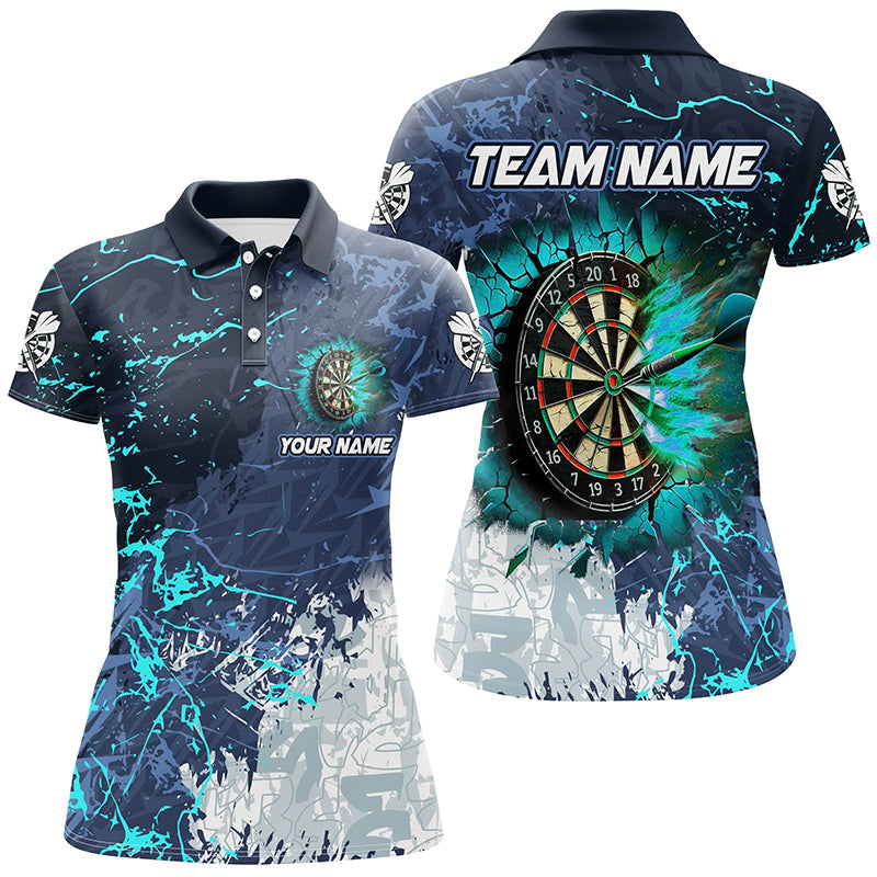 Individuelles Grunge Break Dartbrett Herren Poloshirt, Dart Teamtrikot TDM2189