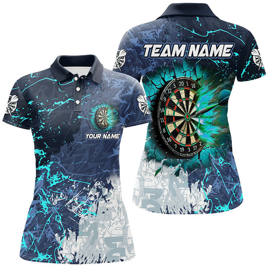Individuelles Grunge Break Dartbrett Herren Poloshirt, Dart Teamtrikot TDM2189