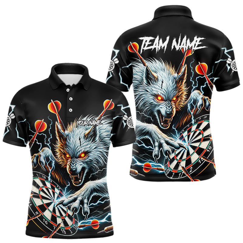 Individuelles Wolf Donner Blitz Dart Poloshirt Für Herren – Darttrikot TDM3710