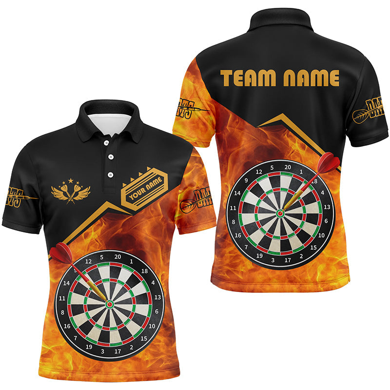 Individuelles Dart Feuer Dart Poloshirt Für Herren, Darttrikot Team Uniform TDM1472