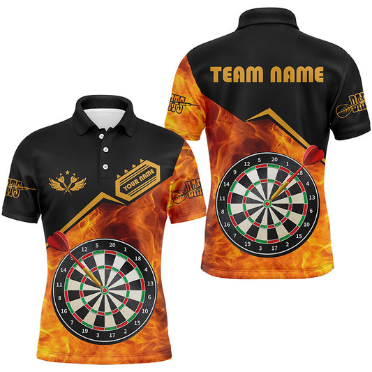 Individuelles Dart Feuer Dart Poloshirt Für Herren, Darttrikot Team Uniform TDM1472