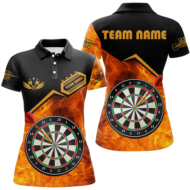 Individuelles Dart Feuer Dart Poloshirt Für Herren, Darttrikot Team Uniform TDM1472
