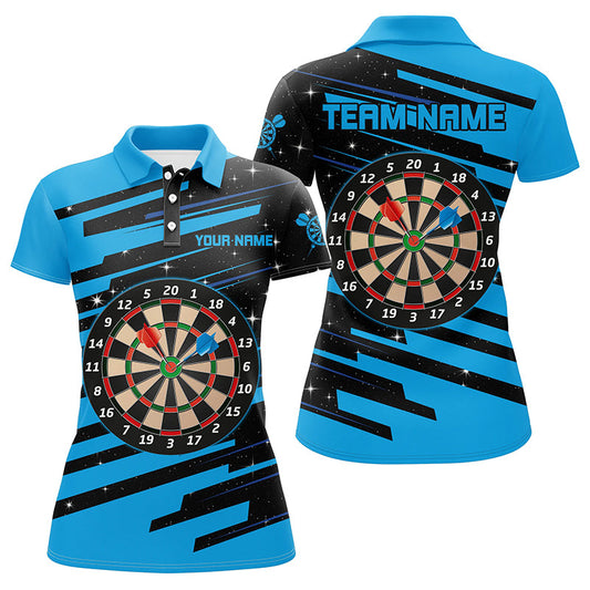 Individuelles Blaues Dartbrett Herren Poloshirt, Dart Team Liga Trikot TDM1303